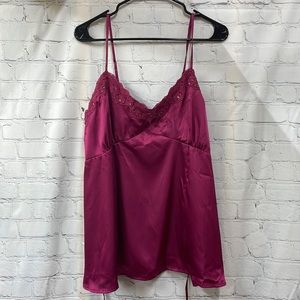 Announcements lace & sequin Y2K 16/18 cami top Vintage